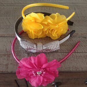 4/$20 Collection of three headbands hair bands